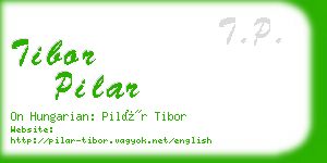 tibor pilar business card